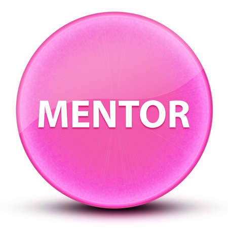 Mentor eyeball glossy elegant pink round button abstract illustrationの写真素材