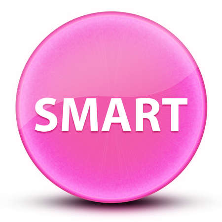 Smart eyeball glossy elegant pink round button abstract illustrationの写真素材