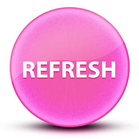 Refresh eyeball glossy elegant pink round button abstract illustrationの写真素材