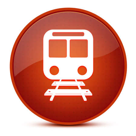 Train aesthetic glossy brown round button abstract illustrationの写真素材