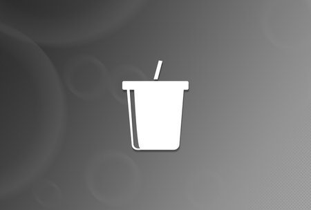 Newspaper icon on black and white background abstract illustrationの写真素材