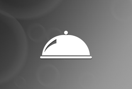 Download icon on black and white background abstract illustrationの写真素材