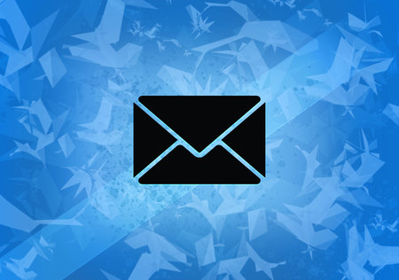 Transfer aesthetic abstract icon on blue background illustrationの写真素材