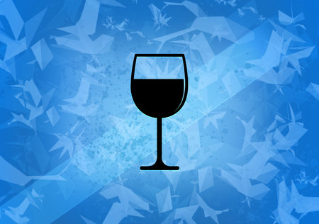 LOL bubble aesthetic abstract icon on blue background illustrationの写真素材
