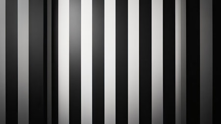 High-contrast abstract background with alternating black and white vertical lines and stripes, evoking modern artの素材