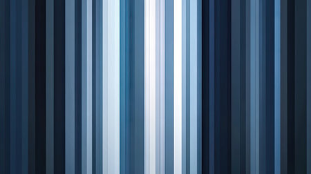Abstract background featuring vertical lines and stripes in varying shades of blue and gray, creating a modern, sleek designの素材