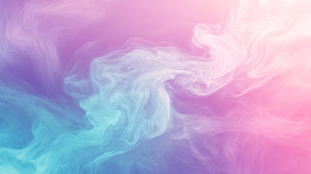 A soft gradient of pastel pink, purple, and turquoise, blending together to form a dreamy abstract background.の素材