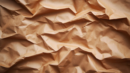 Smooth and glossy brown paper backdrop with subtle creases and shine, perfect for product mockups or high-end branding materialsの素材