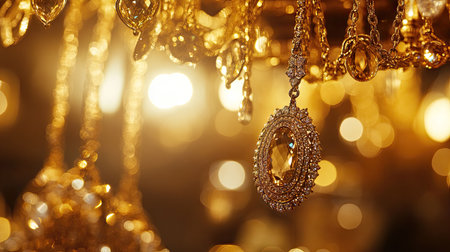 Sparkling jewelry piecesの素材