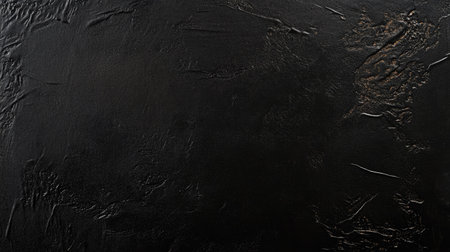 Dark black background with a smooth, velvety texture and subtle highlights, creating a luxurious and refined aestheticの素材