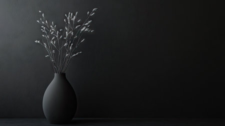 Clean matte black backdrop with soft texture and minimal light falloff, perfect for text overlays or product photographyの素材