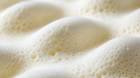 A close-up of soft foam texture with tiny air bubbles, giving it a unique, cushiony feel.の素材
