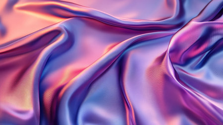 A luxurious silk bedsheet with a softly textured surface, gently wrinkled.の素材