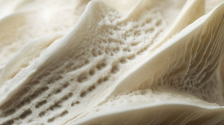 A macro shot of a petal's surface, showing its delicate and naturally soft texture.の素材