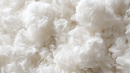 A macro view of fluffy clouds, showcasing their soft and billowy texture.の素材
