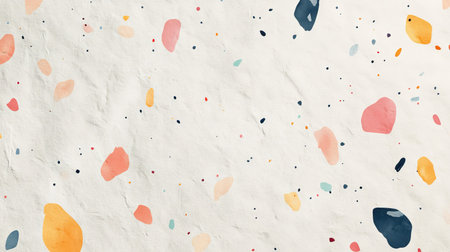 A minimalist speckled texture with a soft, organic pattern resembling handcrafted paper.の素材