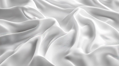 A luxurious silk bedsheet with a softly textured surface, gently wrinkled.の素材