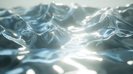 A soft, rippling water surface texture, reflecting gentle light movements.の素材