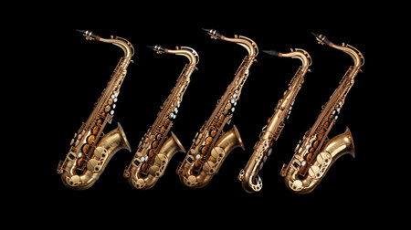 A collection of saxophonesの素材