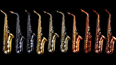 A collection of saxophonesの素材