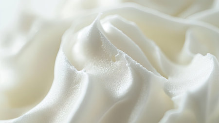 A close-up of a beauty cream stain on a light-colored background, with a soft-focus effect capturing the cream's texture.の素材