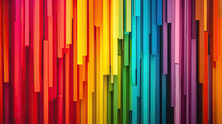 A vibrant collection of multicolored drinking straws, arranged in a fun and lively layout.の素材