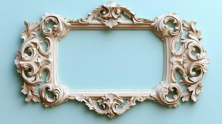 This beautiful vintage picture frame features intricate detailing, perfect for enhancing art displays or adding charm to any interior space with its elegant design.の素材