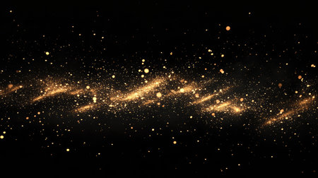 Fireworks with cascading golden sparkles lighting up the night, creating a mesmerizing displayの素材