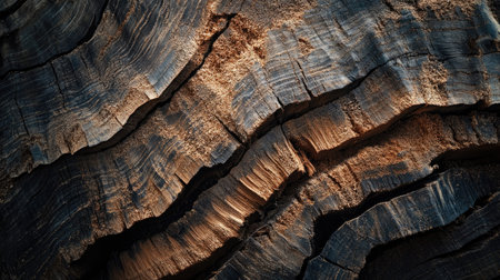 Close-up of stacked wooden boards with visible grain patterns and rough edges in a sawmill.の素材