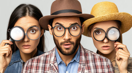 A spooky Halloween-themed scavenger hunt event with participants in costume searching for hidden clues and prizes.の素材