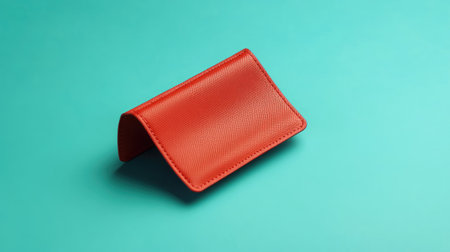 A minimalist shot of an open empty wallet on a bright background, with its interior clearly visible, emphasizing simplicity and financial minimalism.の素材