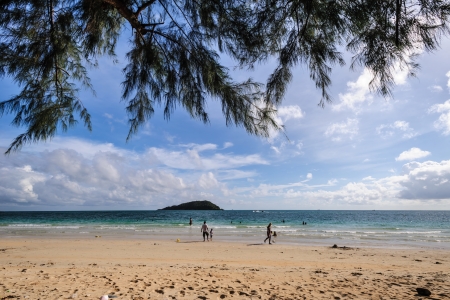 Tropical sand beach  in sattahip Thailand  の写真素材