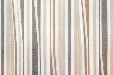 Striped beige, brown and gray textile texture background, vertical strips.の写真素材