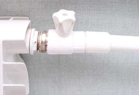 Heat regulation on a heating radiator. Temperature regulator, thermostatic radiator