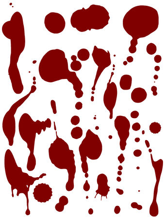 Set of blood drops 2のイラスト素材