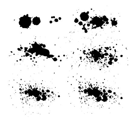 Ink splattersのイラスト素材