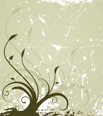Floral grunge backgroundのイラスト素材