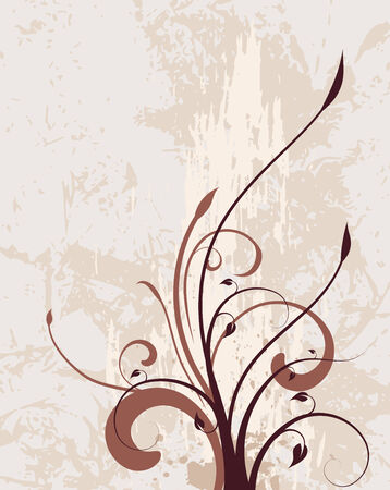 Floral grunge backgroundのイラスト素材