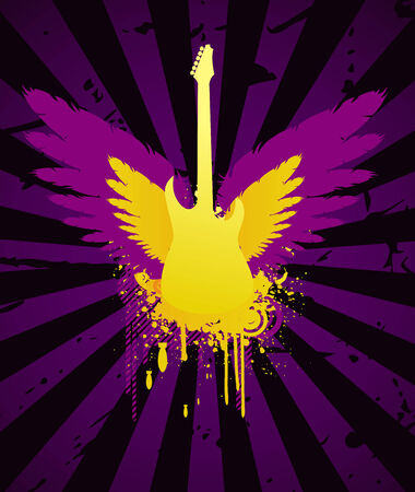 Abstract guitarのイラスト素材