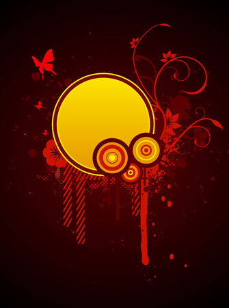 Floral frameのイラスト素材