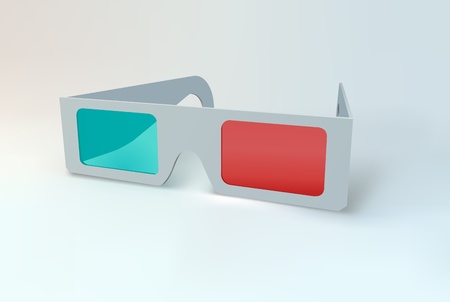 3D glassesのイラスト素材