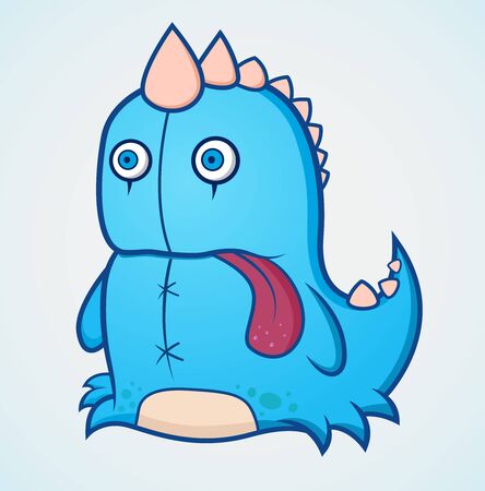 Blue Dinosaur Monsterのイラスト素材
