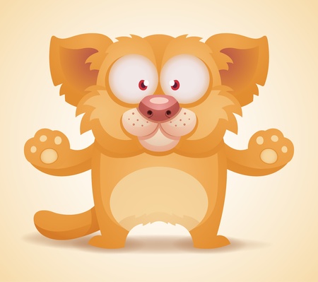 Cute Kittenのイラスト素材