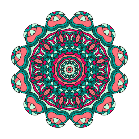 Coloring mandala: invitation, t-shirt print, wedding card, scrapbooking and tattooのイラスト素材