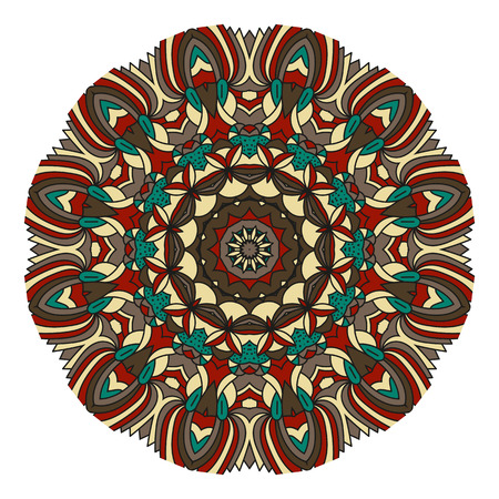 Coloring mandala: invitation, t-shirt print, wedding card, scrapbooking and tattooのイラスト素材
