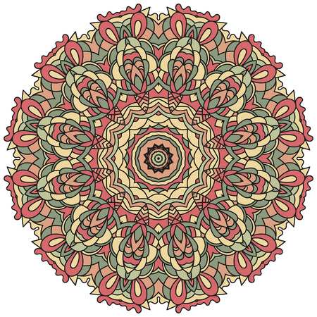 Coloring mandala: invitation, t-shirt print, wedding card, scrapbooking and tattooのイラスト素材