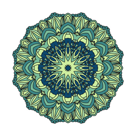 Coloring mandala: invitation, t-shirt print, wedding card, scrapbooking and tattooのイラスト素材