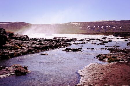 iceland Godafossのeditorial素材