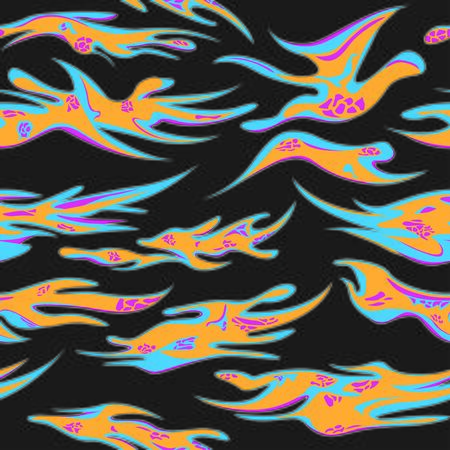 Different camo design in bright coloursのイラスト素材