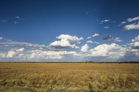 A Remote Desolate Plain in the Outbackの写真素材